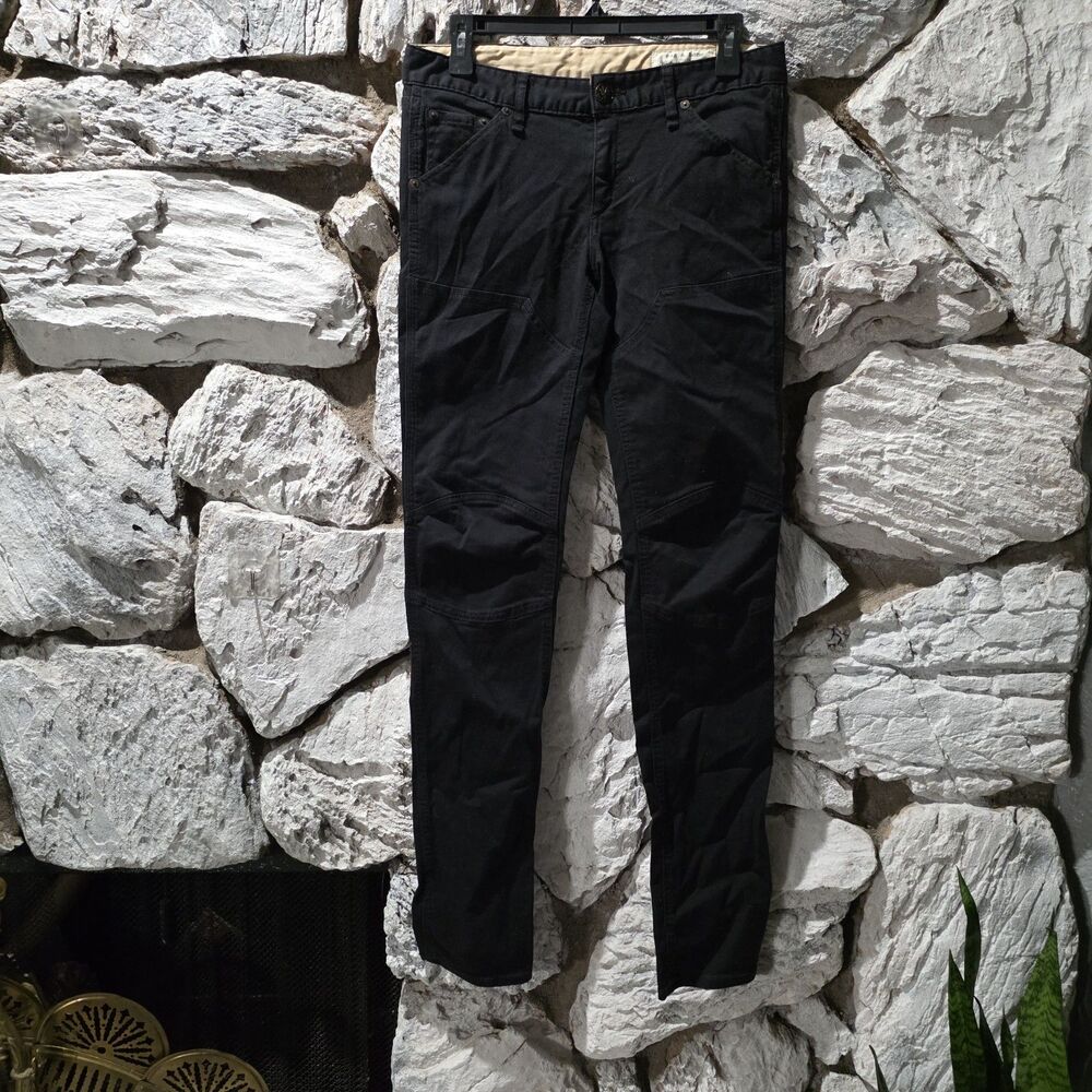 Rag And Bone Jeans Skinny Ankle Women 29 Black Denim Logo Cotton Mid Rise